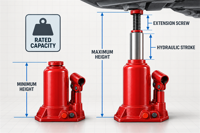 Car Jack Capacity and Lifting Height Terms Explained